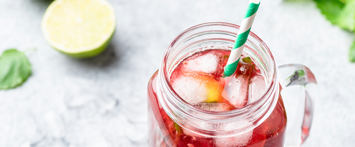 Strawberry Basil Iced Tea - Accidental Happy Baker