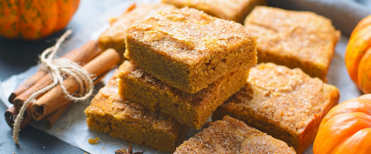 pumpkin spice blondies