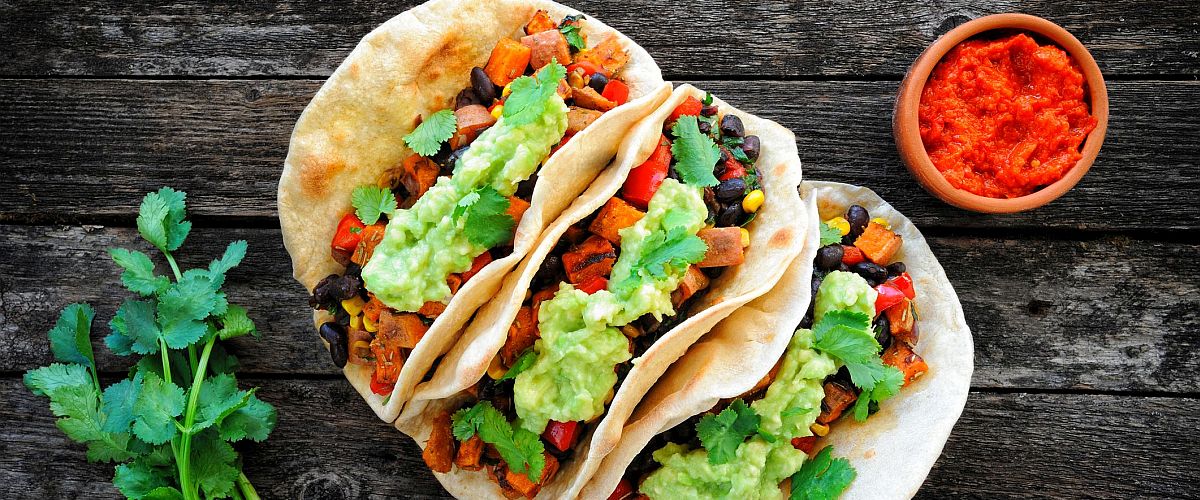 sweet potato and black bean tacos