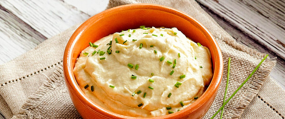 mashed cauliflower and parsnips