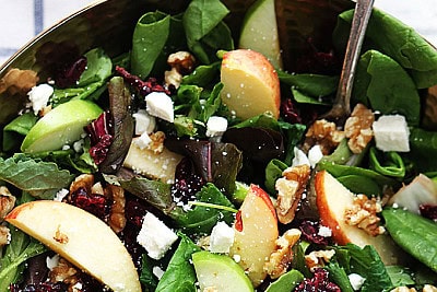 apple cranberry walnut salad