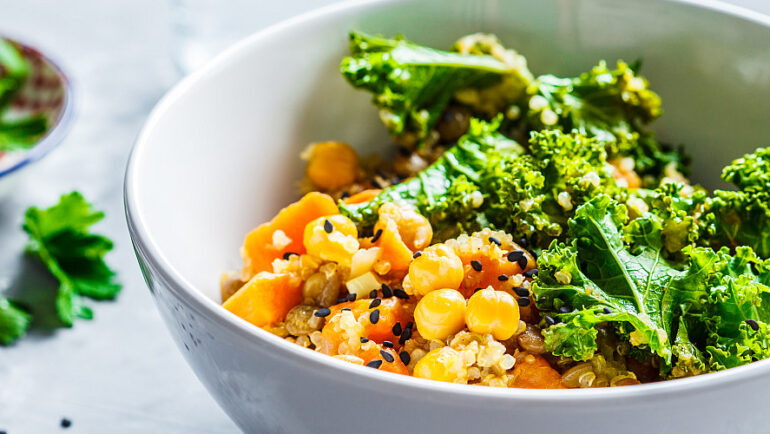 cauliflower sweet potato salad